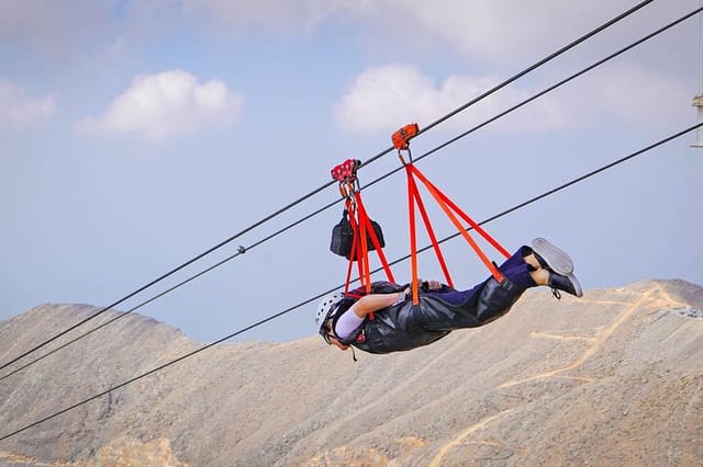 Jebel Jais zipline World's Longest zipline Experience from Dubai  - Photo 1 of 4